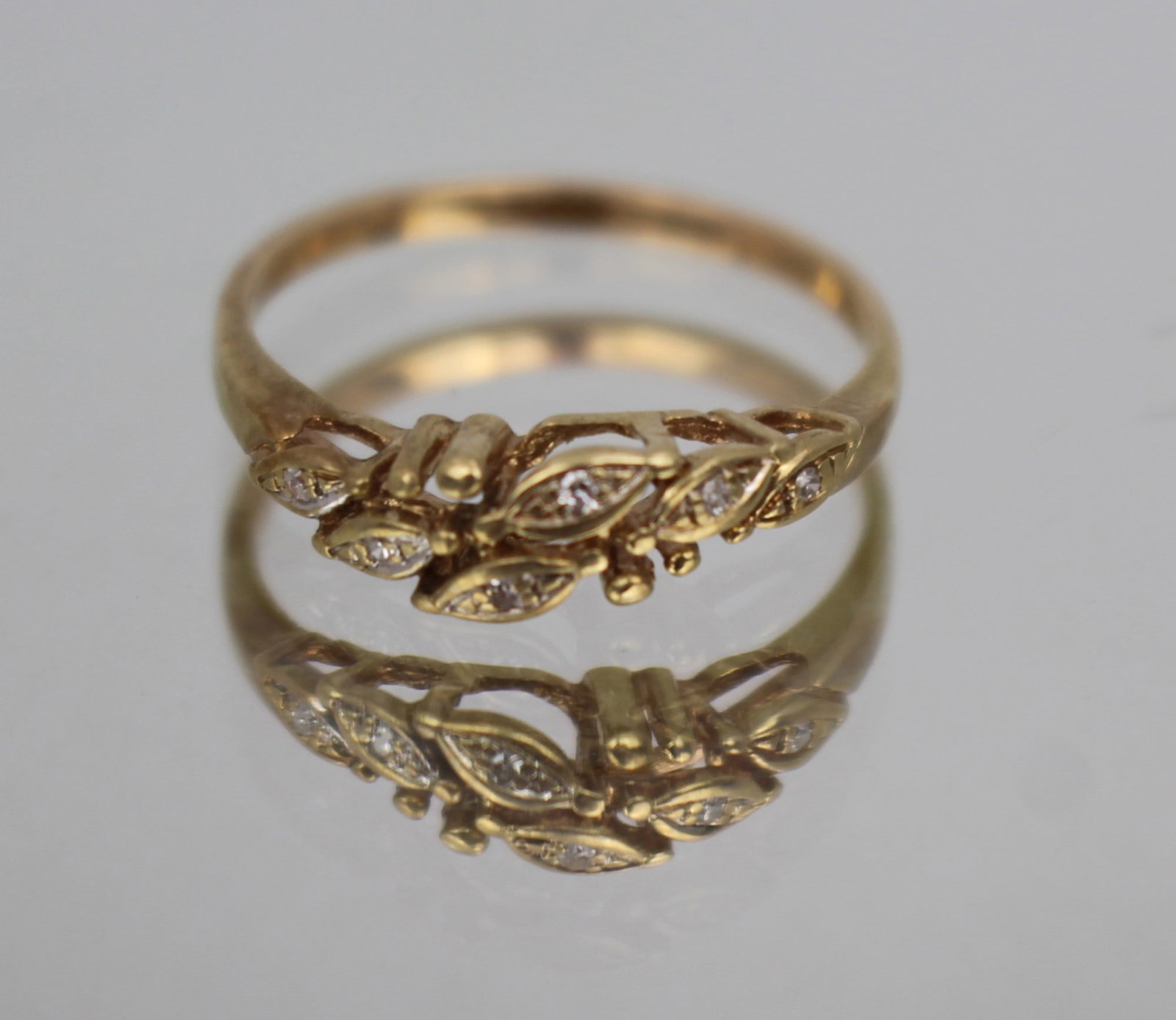Floral Gold Ring - 3