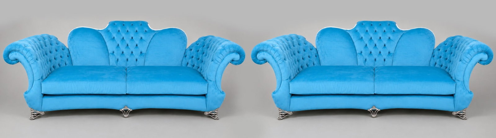 Monumental Pair of Italian Postmodern ‘Butterfly’ Sofas by Mantellassi 1926: Title: Monumental Pair of Italian Postmodern ‘Butterfly’ Sofas by Mantellassi 1926 Description: Monumental Pair of Italian Postmodern ‘Butterfly’ Sofas by Mantellassi 1926 An