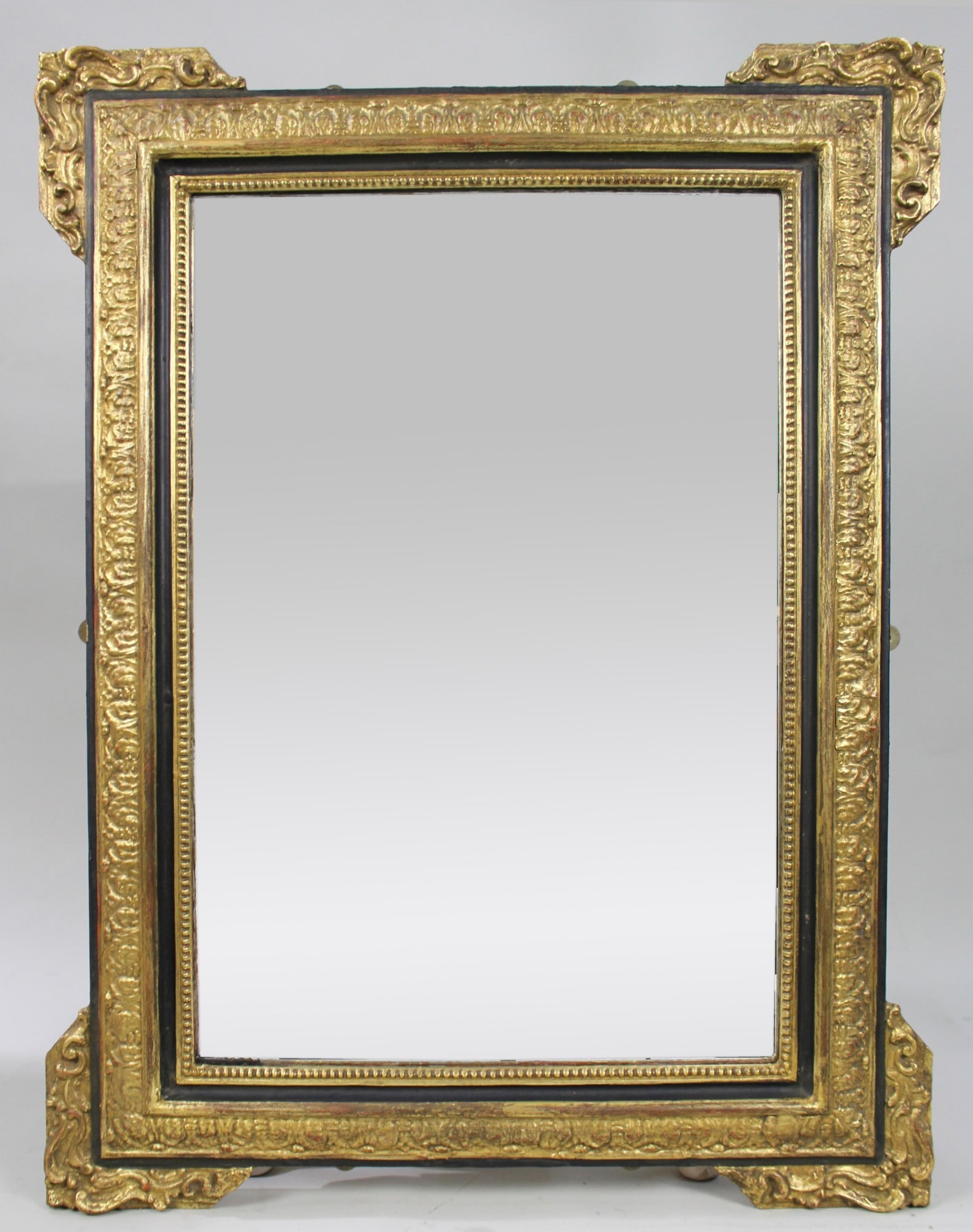 Antique Louis XIV Style Giltwood and Wall Mirror circa 1900: Title: Antique Louis XIV Style Giltwood and Wall Mirror circa 1900 Description: Antique Louis XIV Style Giltwood and Wall Mirror circa 1900 A decorative Louis XIV style wall mirror of rectangular