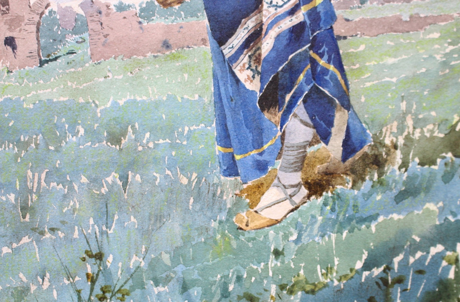Pair of Grand Tour Italian Watercolours by Filippo Indoni (1842–1908), Rome 1880 - 7