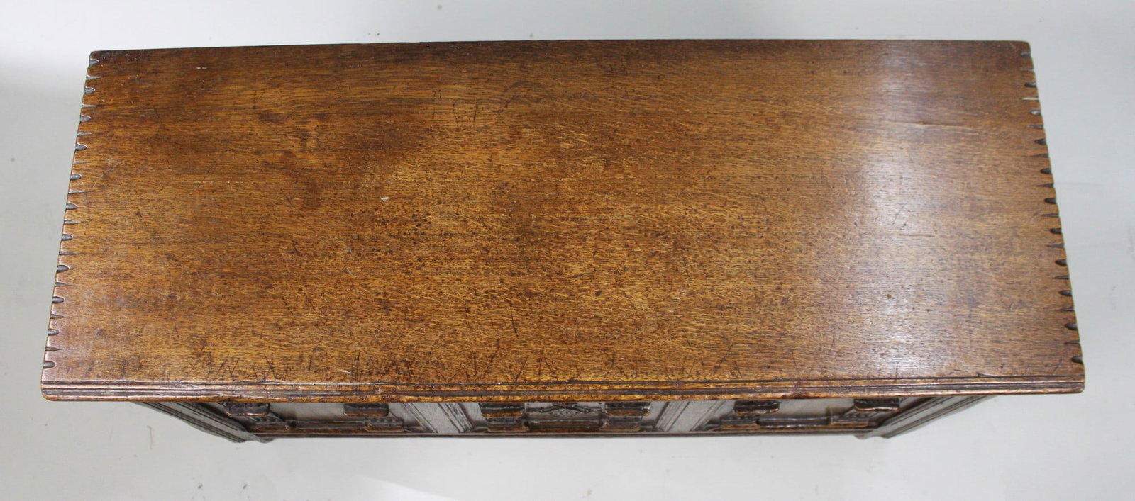 Heavily Carved Oak Coffer in the Jacobean Taste - 10