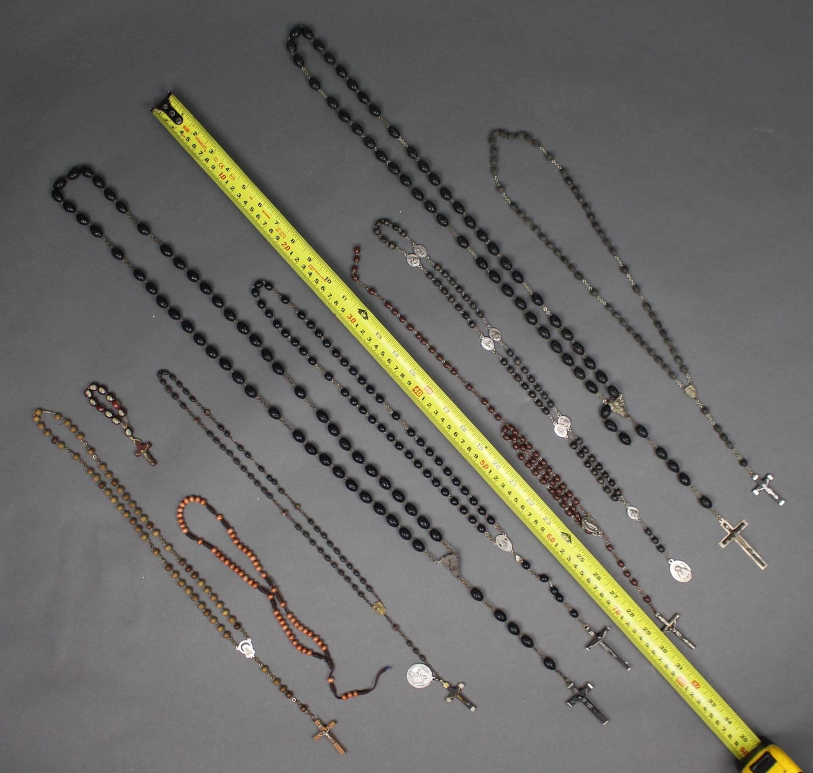 Collection of 10 Vintage Catholic Rosaries - 12