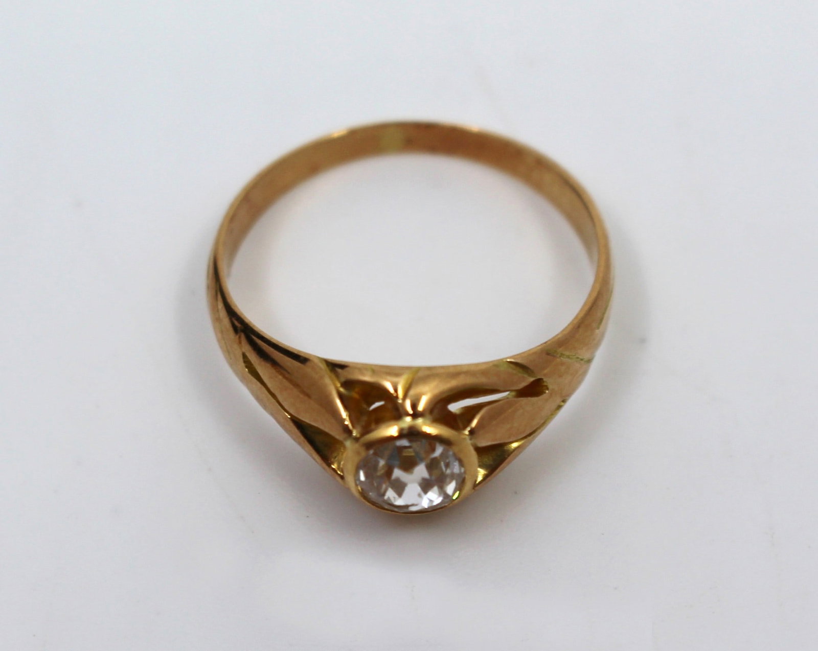 Antique Diamond Rose Gold Ring – Early 20th Century - 6