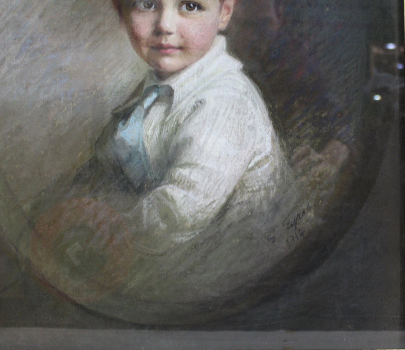 Pair of Pastel Portraits by Emily Eyres (British, 1850-1910) - 10