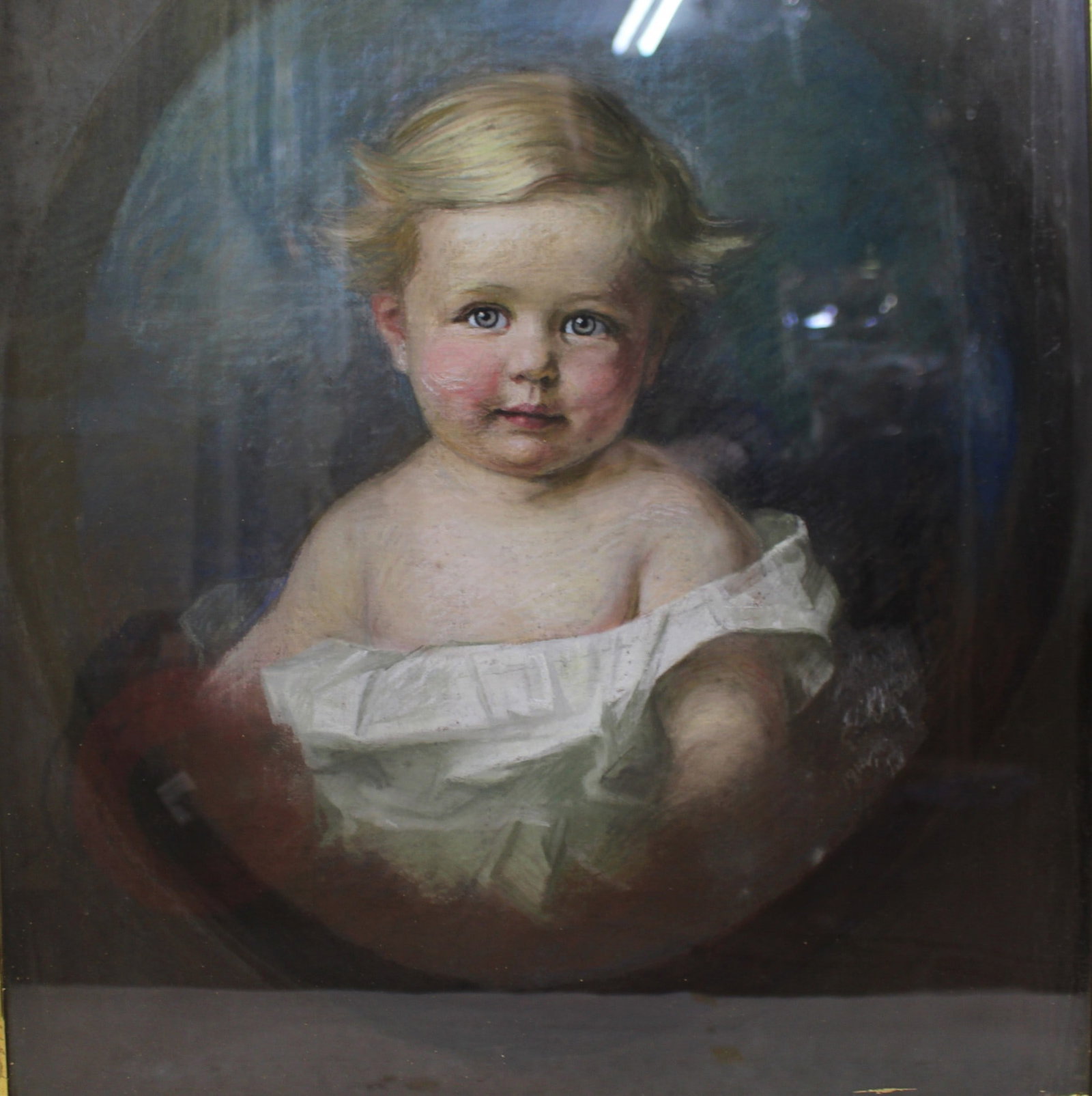 Pair of Pastel Portraits by Emily Eyres (British, 1850-1910) - 4