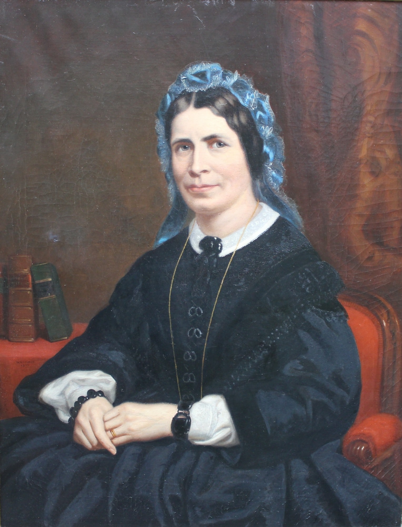 Large and Impressive Victorian Portrait by W.R. Waters, Dated 1877 - 2