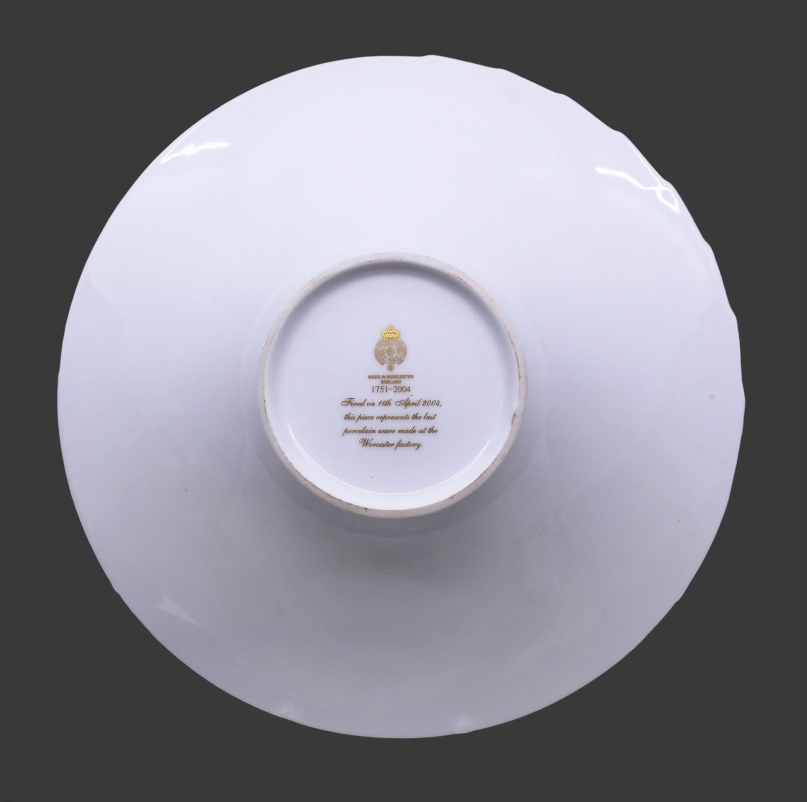 Royal Worcester Bowl Last Factory Piece - 6
