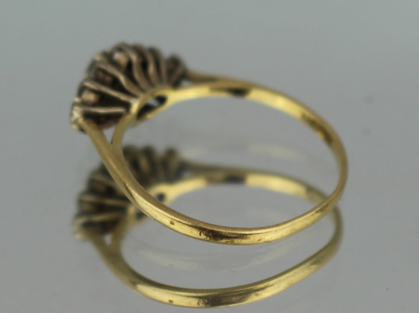 Vintage Diamond 18ct Yellow Gold Ring - 7