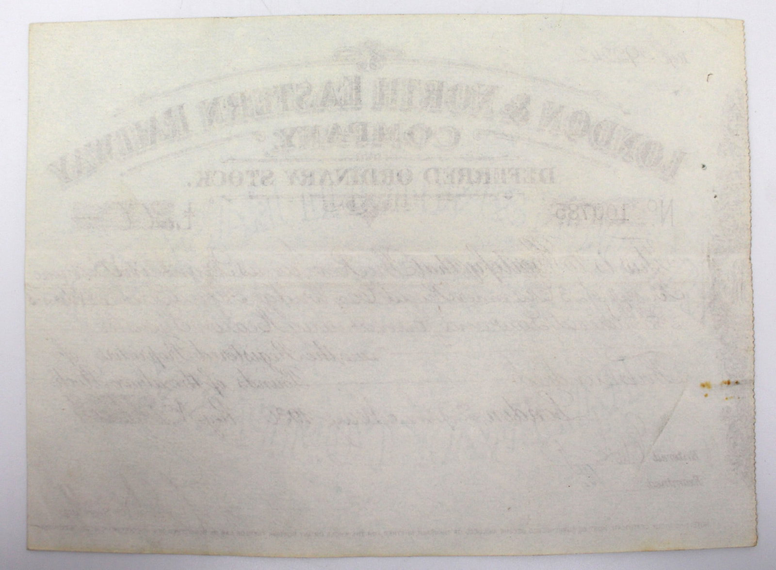 Vintage Railway Stock Certificates (4 Pieces) – (1930) - 12