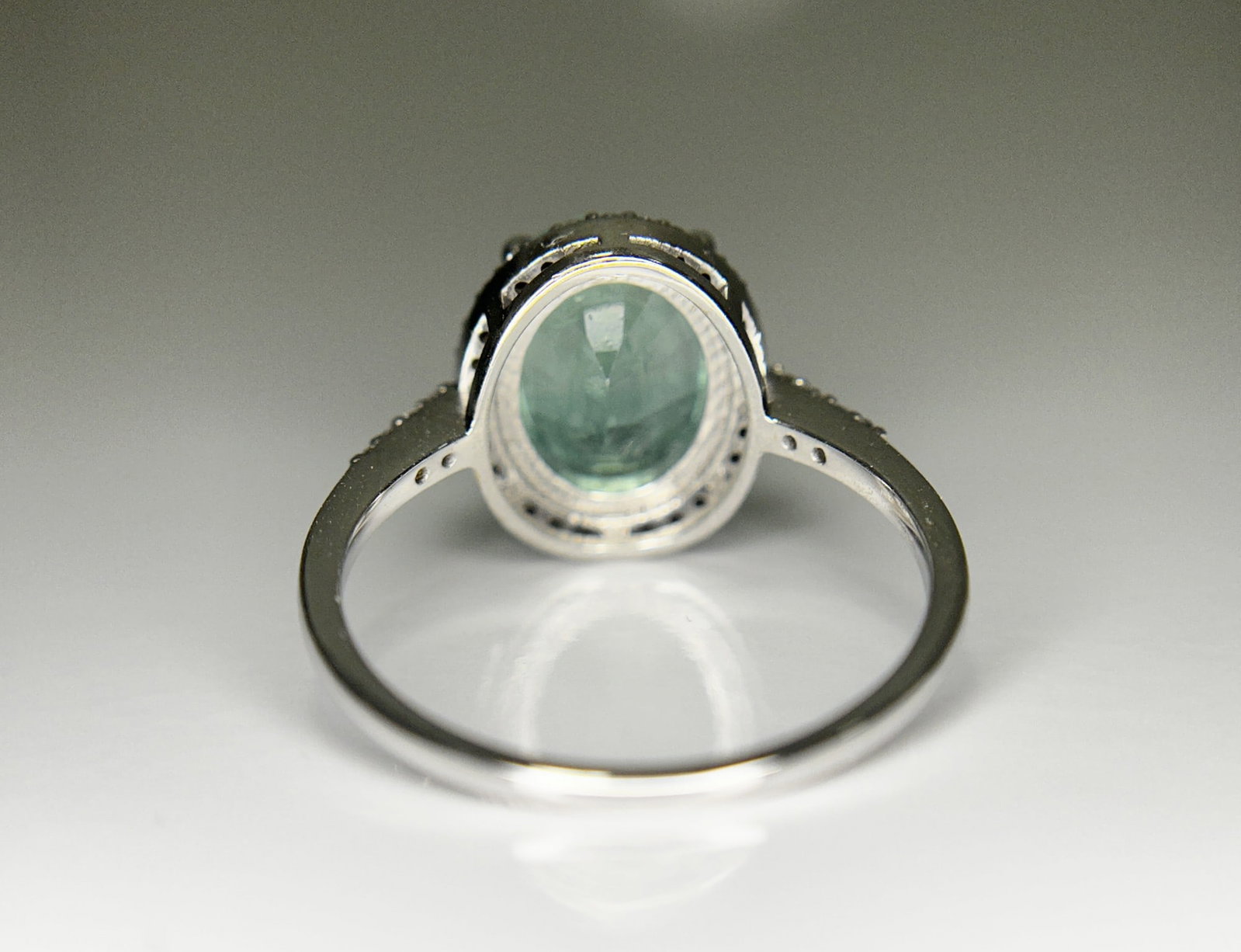 Beautiful 2.75 CT Untreated Columbian Natural Emerald Ring With Diamonds & 18k Gold - 7