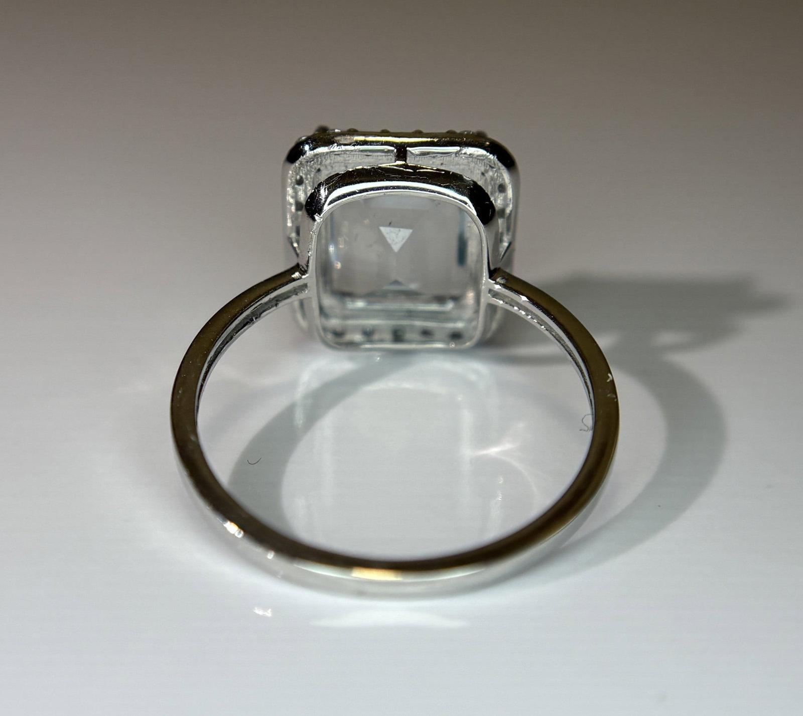 Beautiful 2.71 CT Natural Aquamarine Ring With Natural Diamonds & 950 Platinum - 8