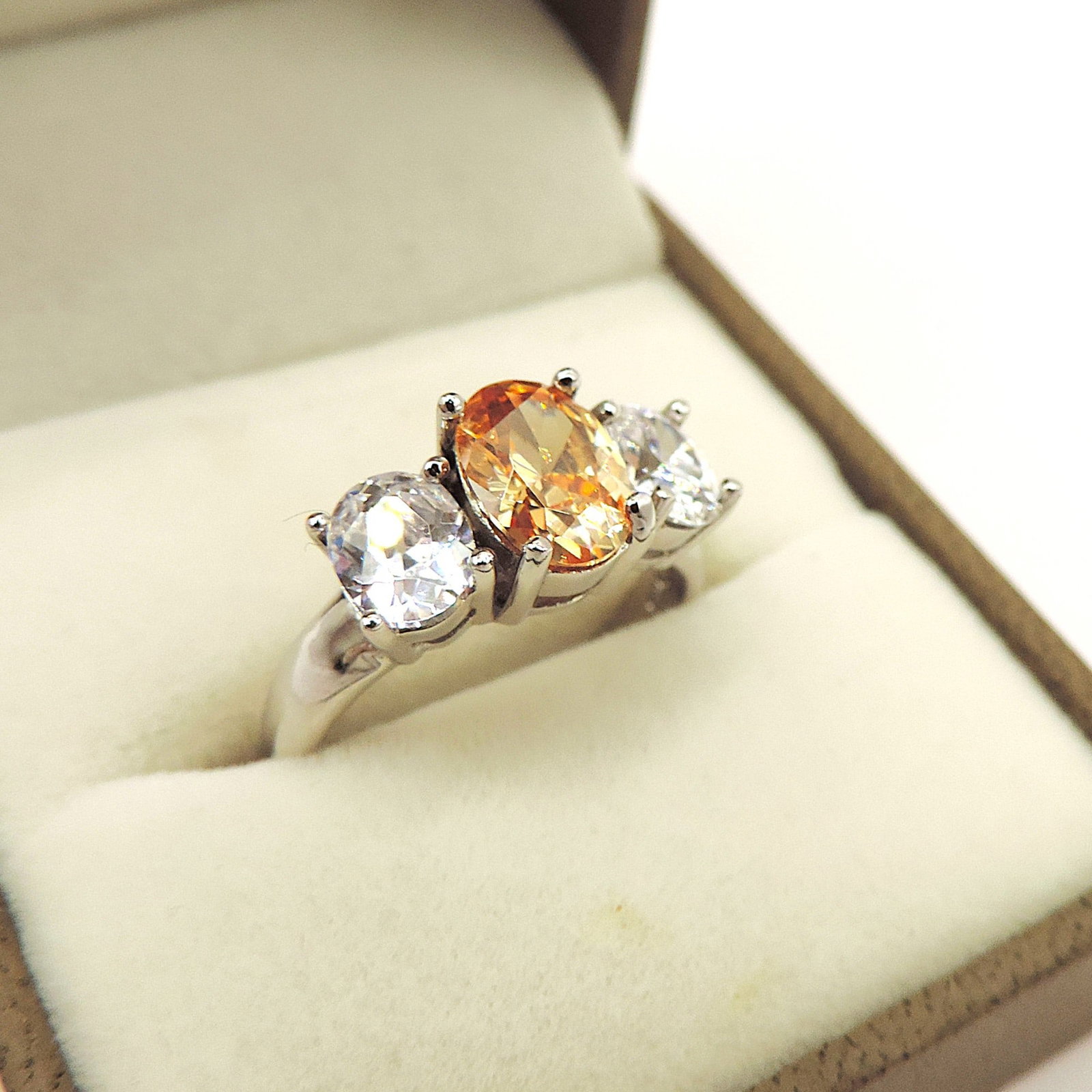 Sterling Silver Gemstone Ring New With Gift Pouch - 2
