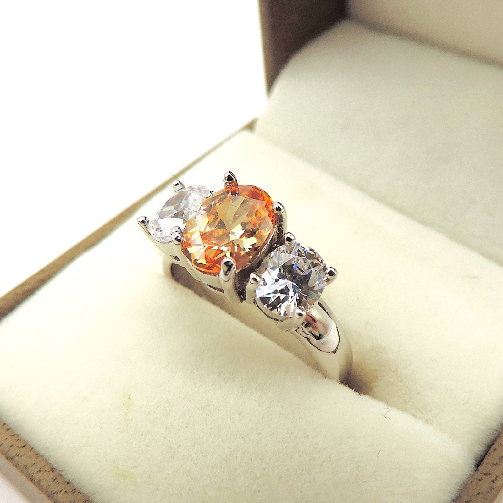 Sterling Silver Gemstone Ring New With Gift Pouch - 3