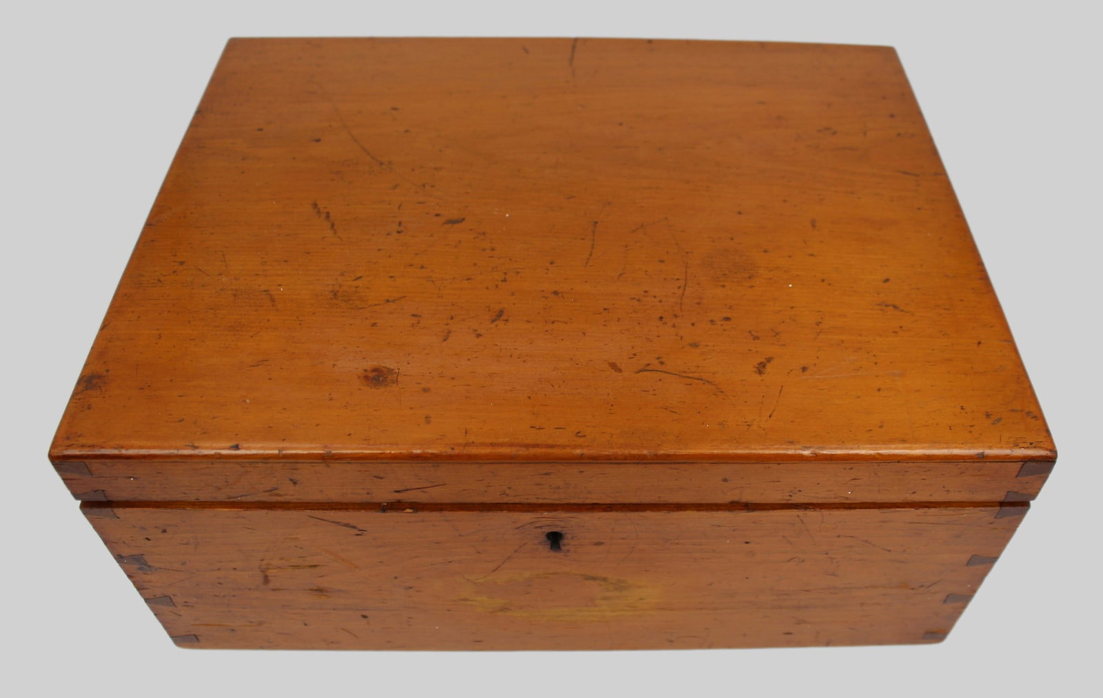 Late Victorian/Edwardian Satinwood Case Caddy: Title: Late Victorian/Edwardian Satinwood Case Caddy Description: It is in sound structural condition, with marks and wear to the wood in line with its age, which contributes to its overall