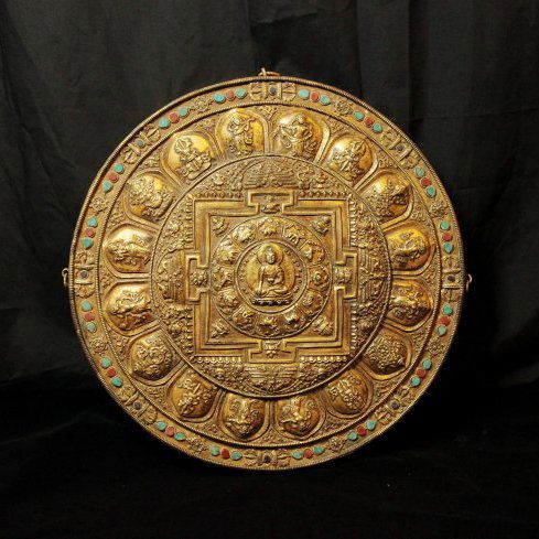 Rare Ming Dynasty Gilt Bronze Tibetan Buddhism Mandala (1 of 10)