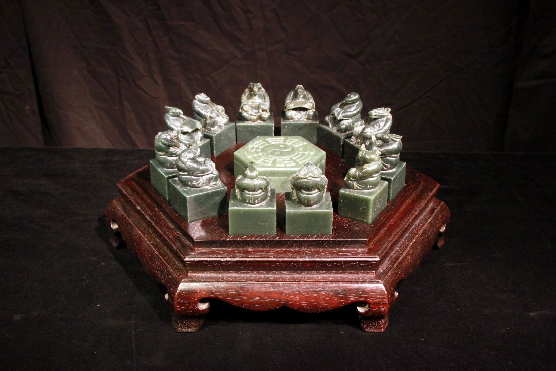 Qing Dynasty Kangxi Emperors's Twelve Zodiac Jade Seals (1 of 10)
