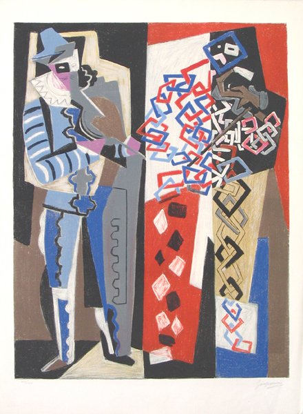Gino Severini Original Signed and No. Lithograph