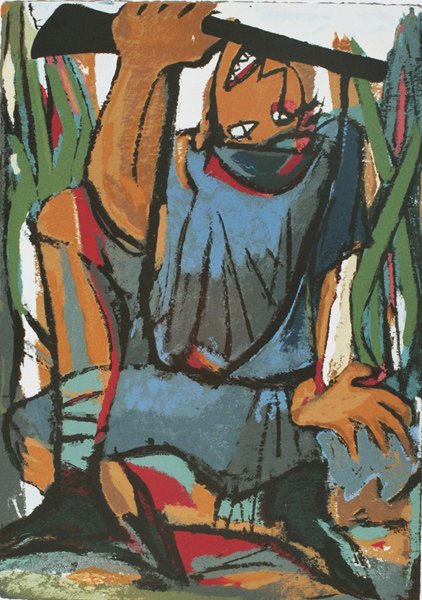 Marcel Janco Original Signed No. Silkscreen - 2