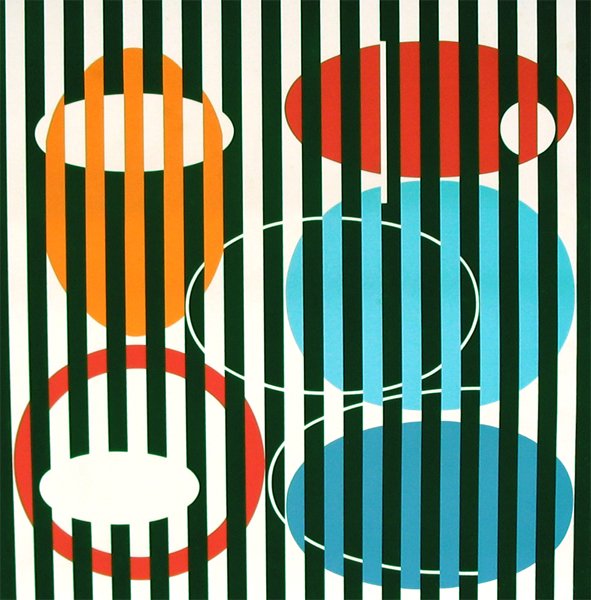 Y. Agam Original Signed No. Silkscreen Kinetic - 2