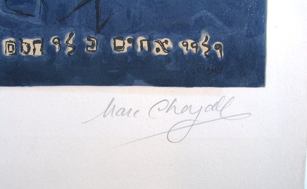 Marc Chagall Signed and No. Lithograph Tribes - 5