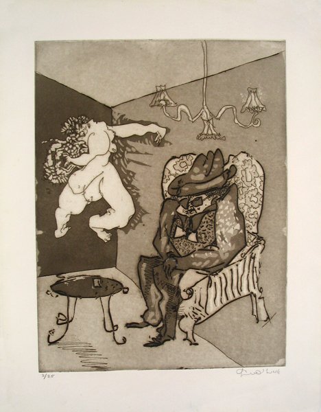Uri Lifshitz Original Signed No. Etching Israeli
