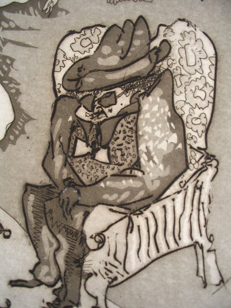 Uri Lifshitz Original Signed No. Etching Israeli - 2
