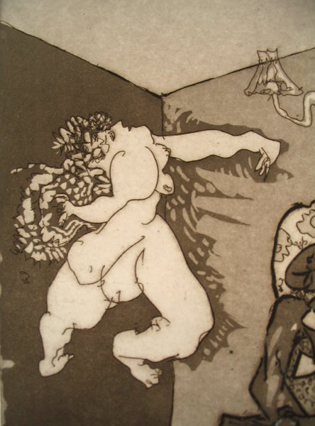 Uri Lifshitz Original Signed No. Etching Israeli - 3