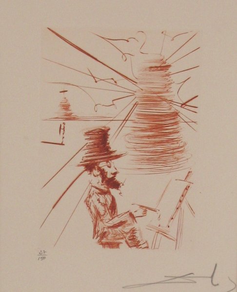 Salvador Dali Original Engraving Surrealism