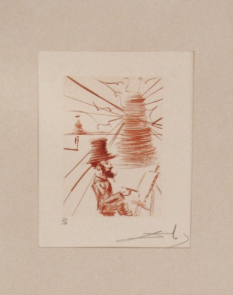 Salvador Dali Original Engraving Surrealism - 2