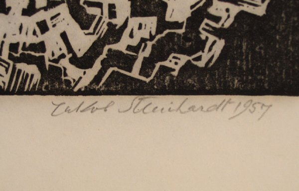 J. Steinhardt Original Signed Woodcut Jewish Art - 4