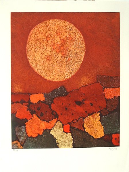 M. Ardon Original Signed No. Lithograph Kabalah - 2