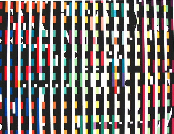 Y. Agam Original Signed No. Silkscreen Kinetic Ar - 3