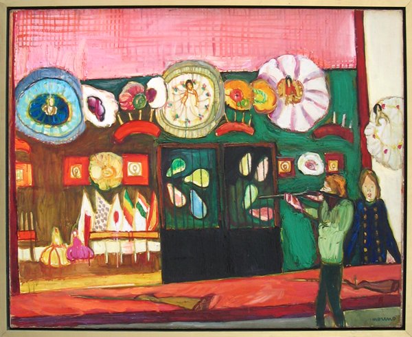 Moreno Pincas Original S&N painting, French Art - 2