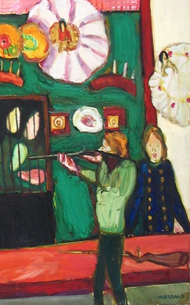 Moreno Pincas Original S&N painting, French Art - 4