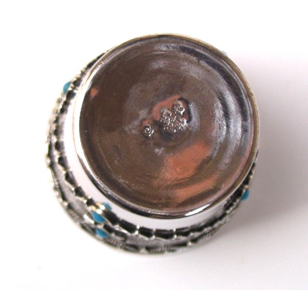 Kiddush Cup Sterling Silver, Judaica Bezalel era - 4