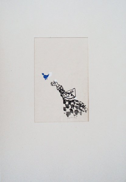 Y. Bergner Original Ink Drawing 1965 - 2