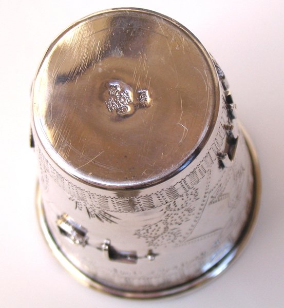 Kiddush Cup Sterling Silver, Judaica - 5