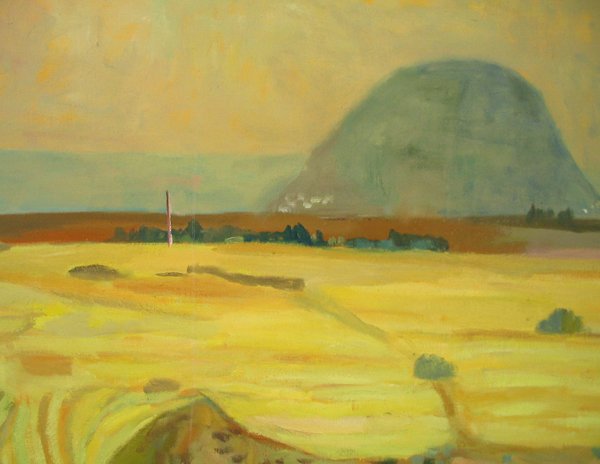 Michal Kovner, Original oil on canvas, ISRAELI AR - 2