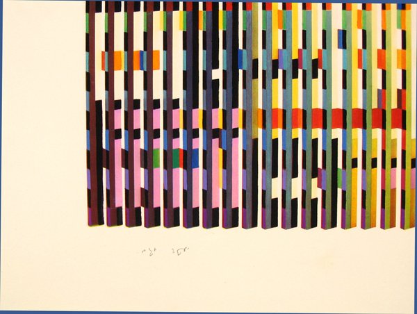 Y. Agam Original Signed No.Silkscreen Kinetic Art - 4