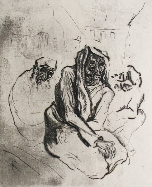 J.Steinhardt Original S&N Etching Jewish Art 1920 - 2