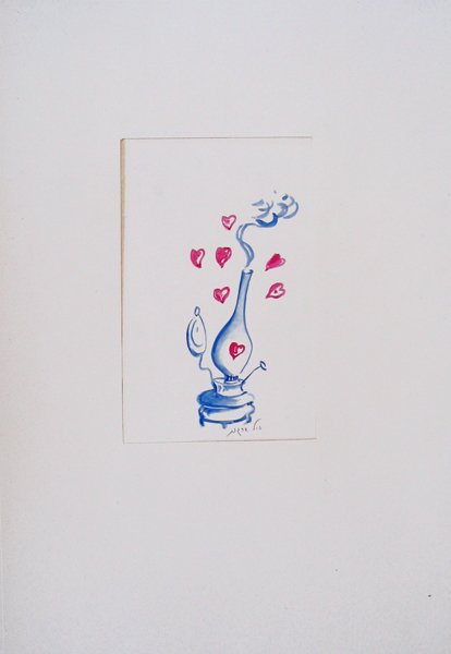 Y. Bergner Original Ink Drawing 1965 - 2