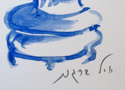 Y. Bergner Original Ink Drawing 1965 - 4