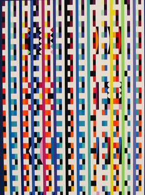 Y. Agam Original Signed No.Silkscreen Kinetic Art - 3