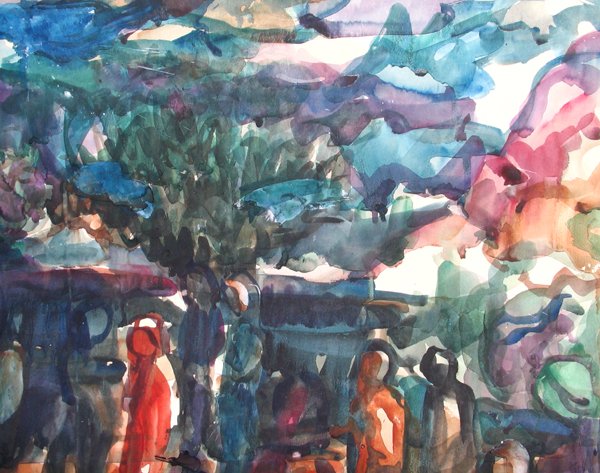Aharon Giladi Original Painting Israeli Art - 3