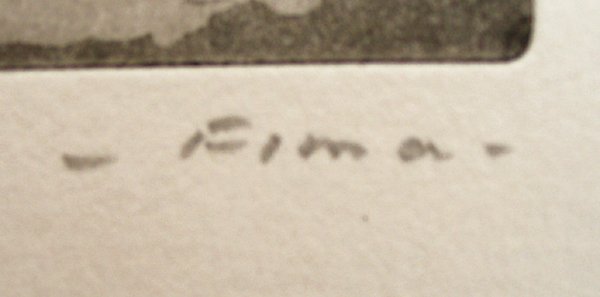 Fima Original Signed No.Etching Israeli/Chinese - 3