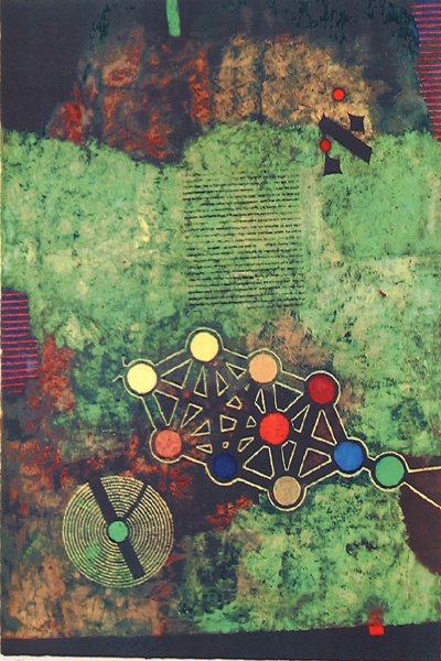 M. Ardon Original Signed No. Lithograph Kabalah