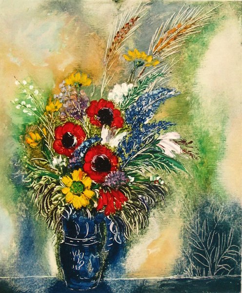 Reuven Rubin Original Signed No. Lithograph