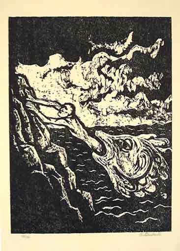 J.Steinhardt Original Signed No. Woodcut/Biblical