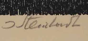 J.Steinhardt Original Signed No. Woodcut/Biblical - 2