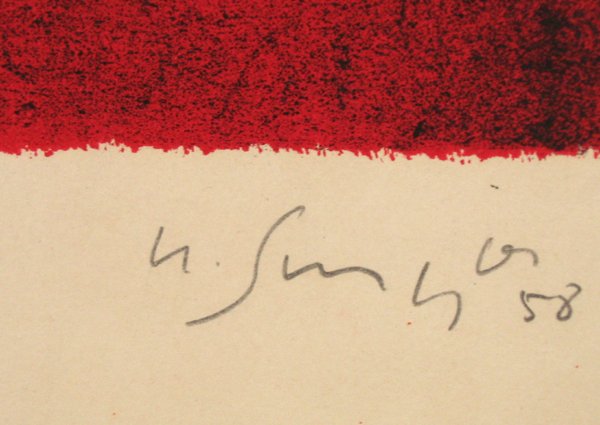 Gustave Singier Original Signed No. Lithograph - 4